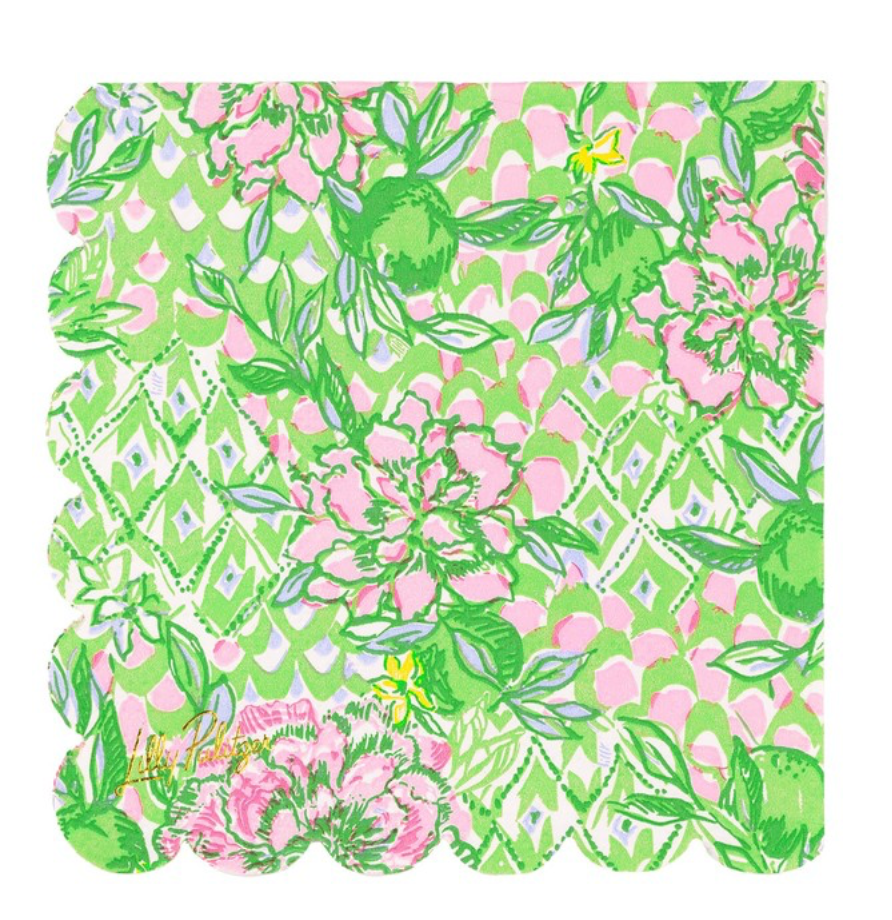 Scalloped Cocktail Napkins by Lilly Pulitzer