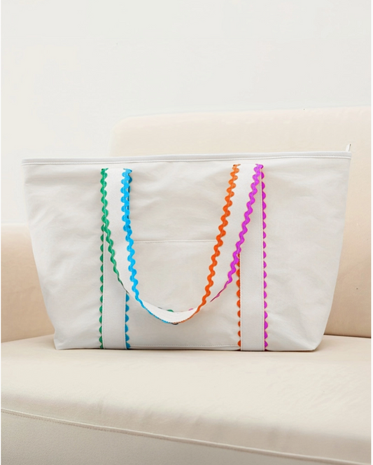 RicRac Canvas Totes with Personalization