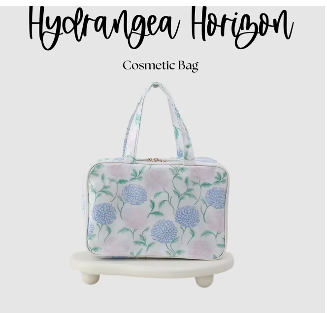 Waterproof Cosmetic Case with Handle with Personalization