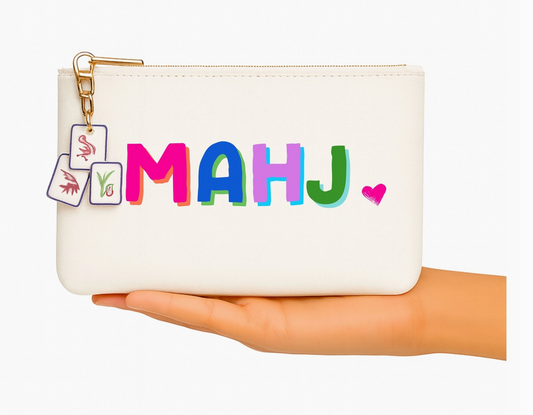 Mahjong Bag w/ Tile Zipper