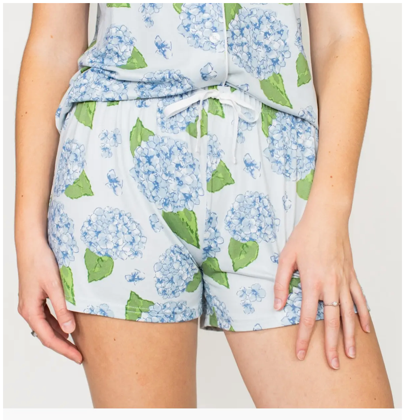 Hydrangea Sleep Shorts