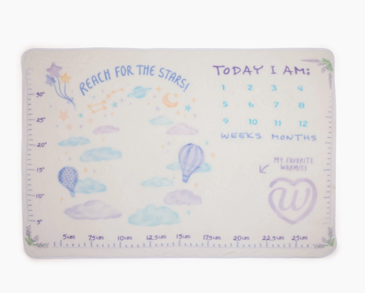 Warmies Milestone Blanket