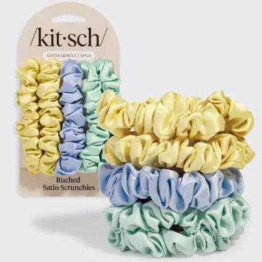 Ruched Satin Scrunchies 5 by Kitsch