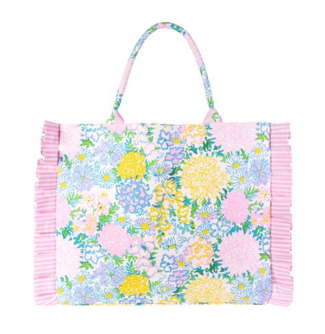 Ruffle Tote, Lilly Garden Home