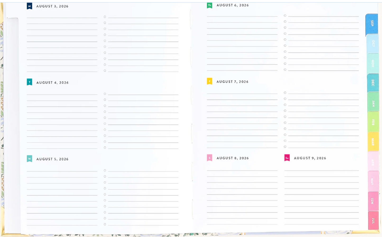 2026-2027 Bookbound Weekly Simplified Planner - Pineapple Charm
