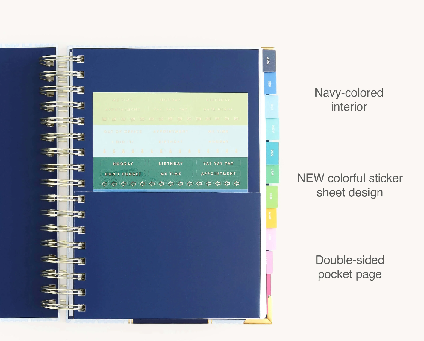 2026-2027 Spiral Daily Simplified Planner - Carolina Trellis
