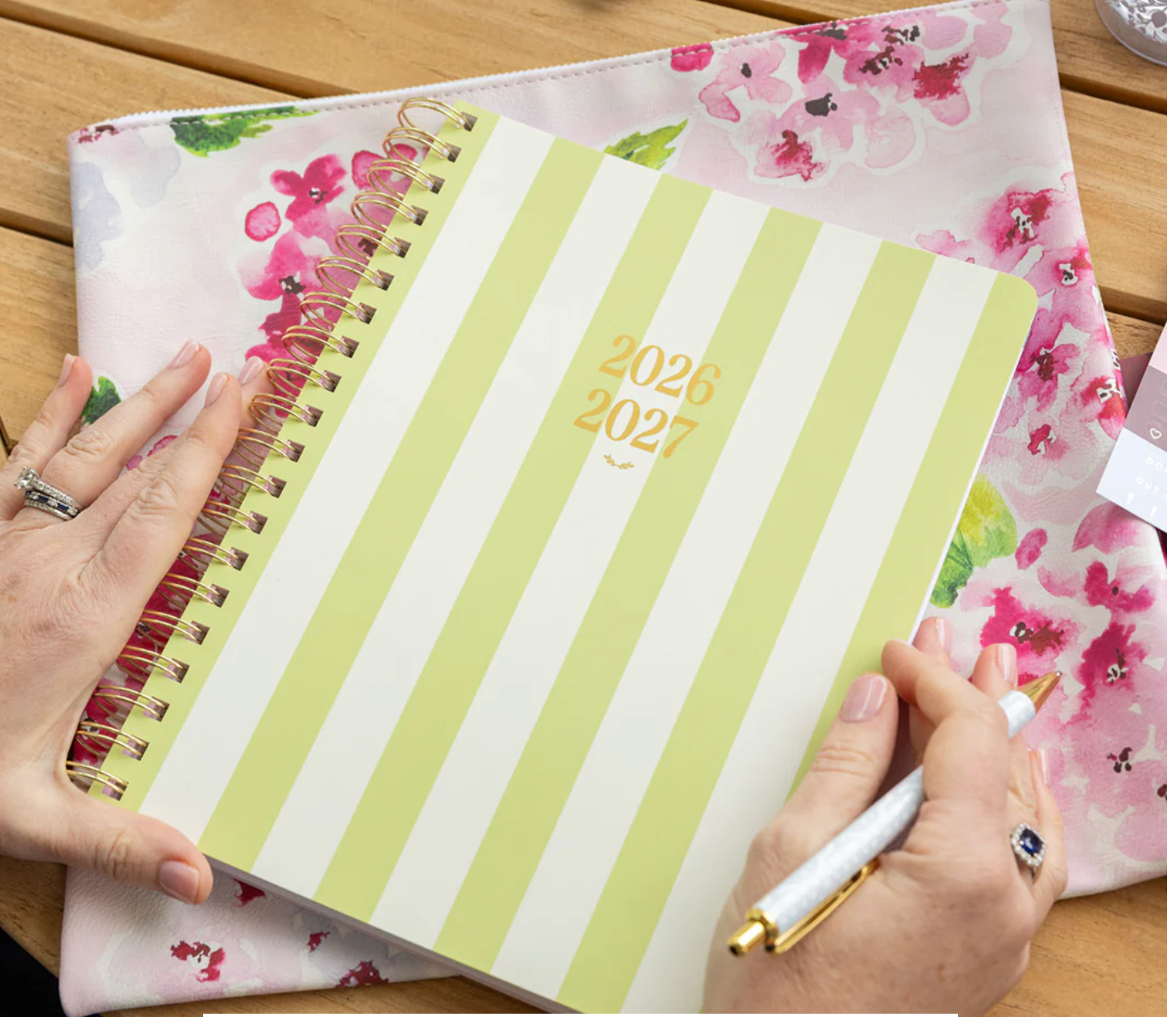 2026-2027 Large Softcover Weekly Simplified Planner - Club Stripe