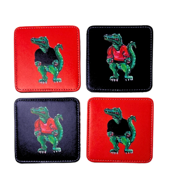 Game Day Gator Coasters / set of 4