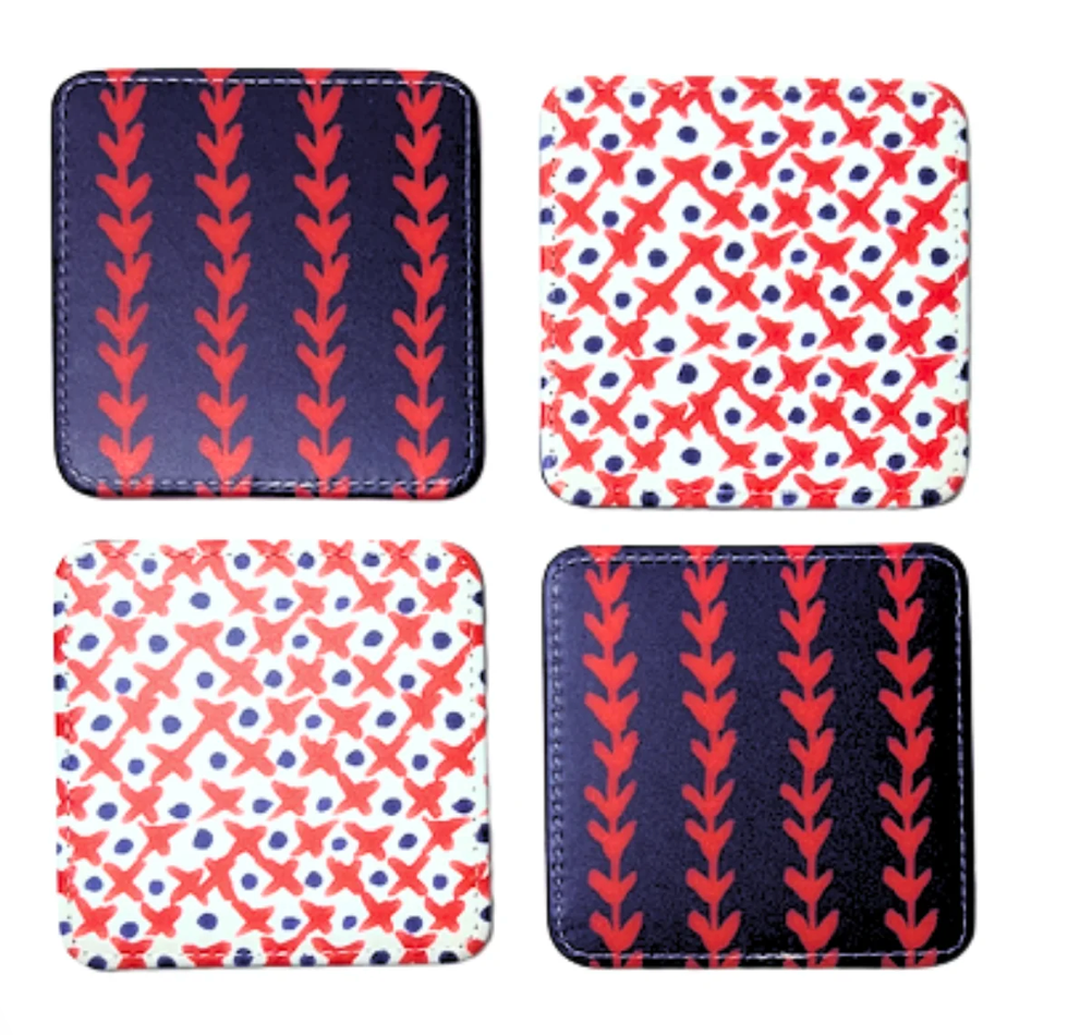 Game Day Gator Coasters / set of 4