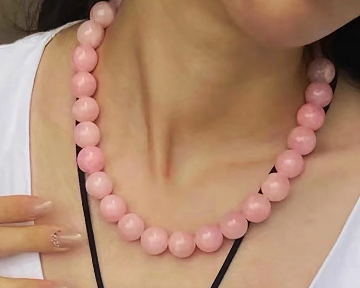 Vintage Natural Stone Beaded Necklace