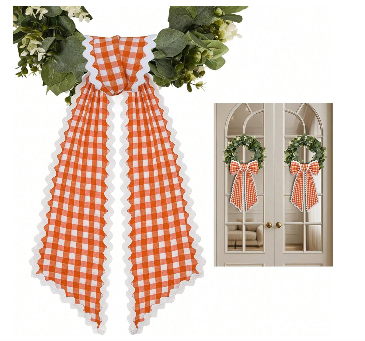 Scallop Wreath Sash