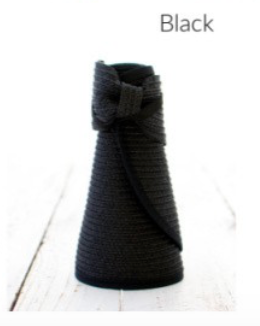 Foldable Wide Brim Bow Visor with Monogram