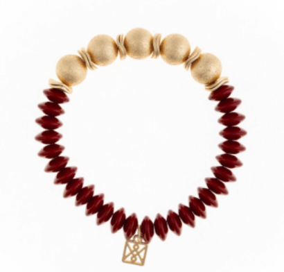 Gold Bead & Disk Luna Bracelets