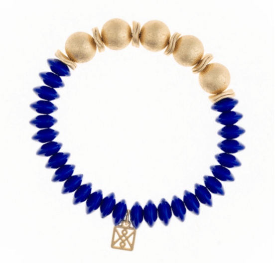 Gold Bead & Disk Luna Bracelets