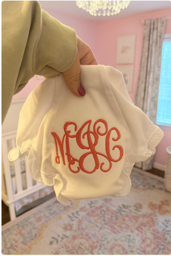 Monogrammed Bloomers