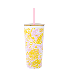 Lilly Pulitzer Tumbler with Straw