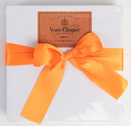 Orange Champagne With Orange Ribbon