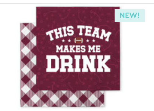 Team Makes Me Drink Cocktail Napkins