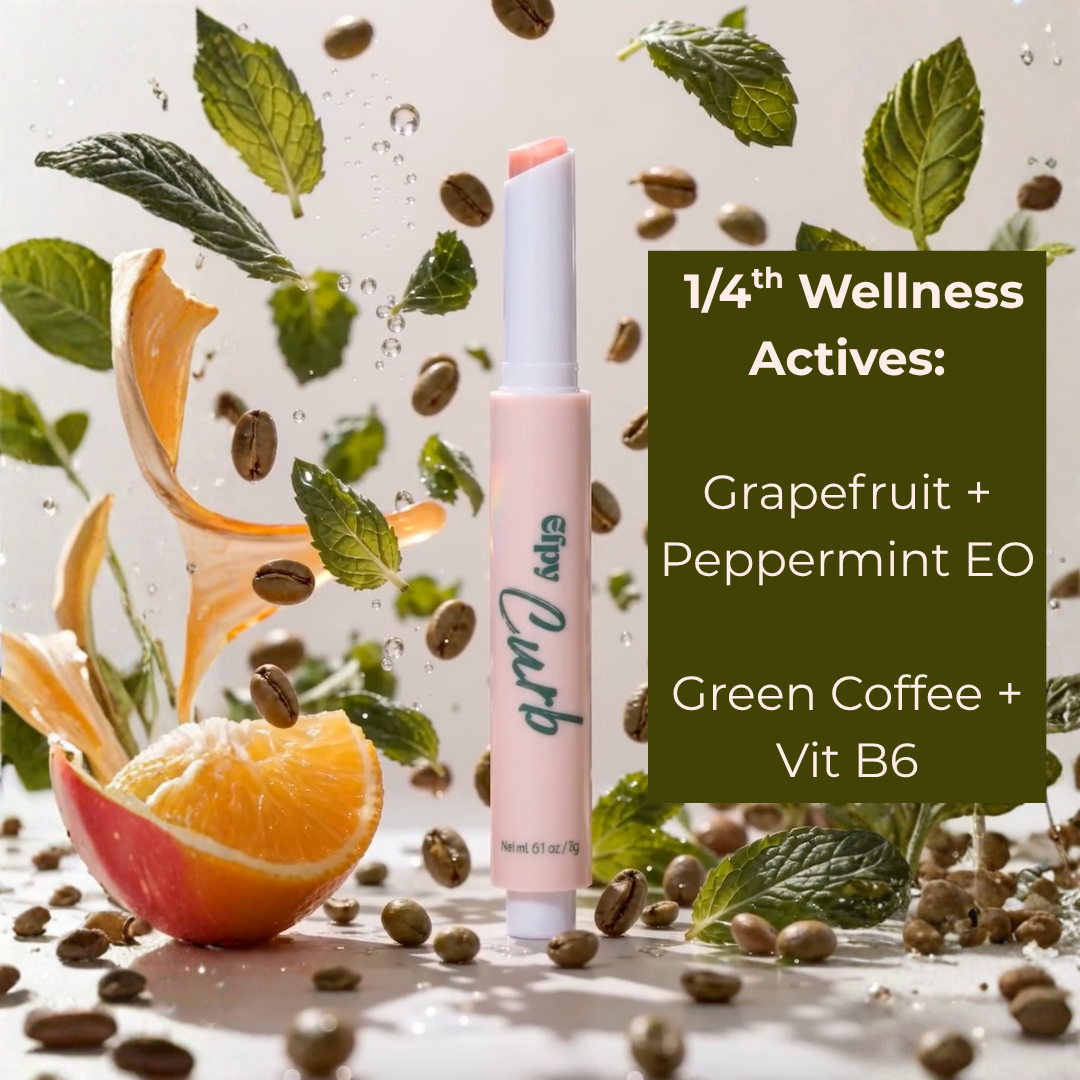 Snack attack tamer  |  Efpy Perk micro-dose lip balm