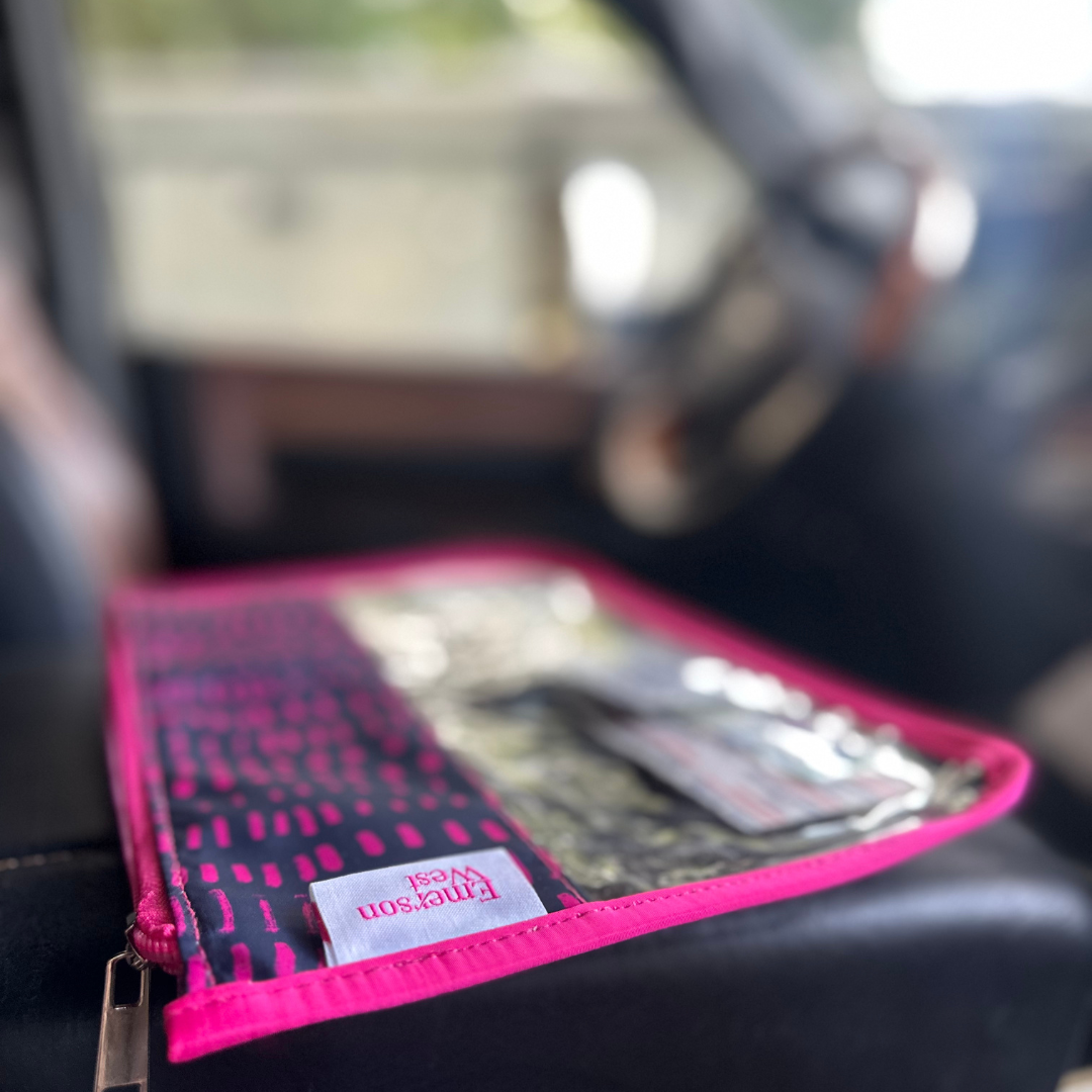 Perfect Pouch™ – Clear PVC Zippered Pouch with Personalization