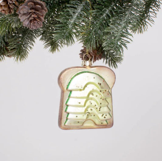 Avocado Toast Glass Ornament