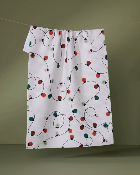 Holiday Lights Tea Towel
