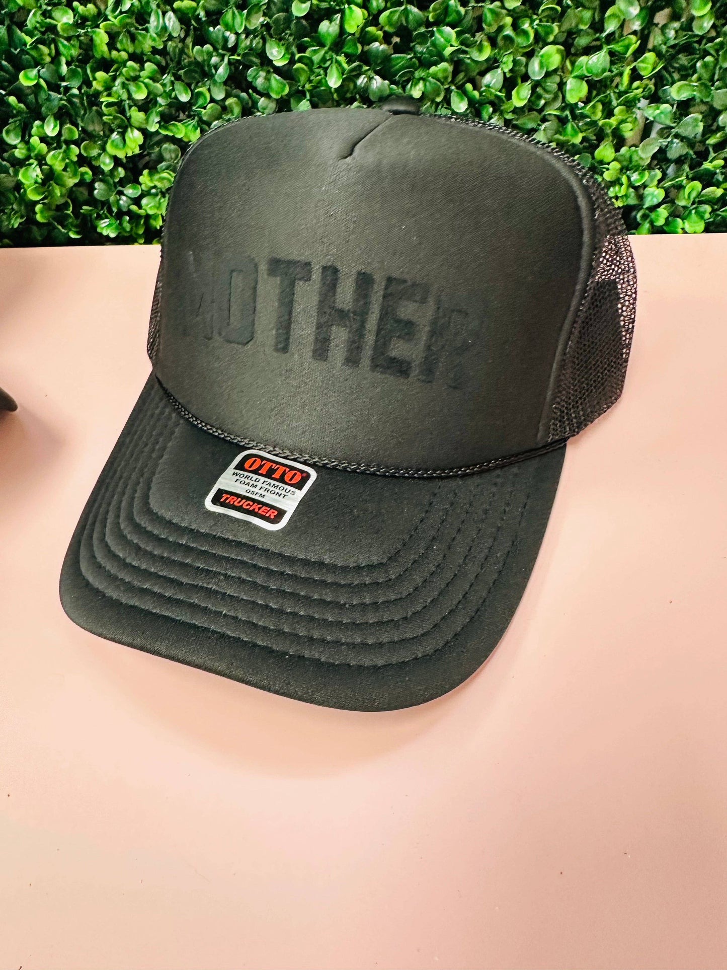 TOT Trucker - MOTHER - (Black on Black)