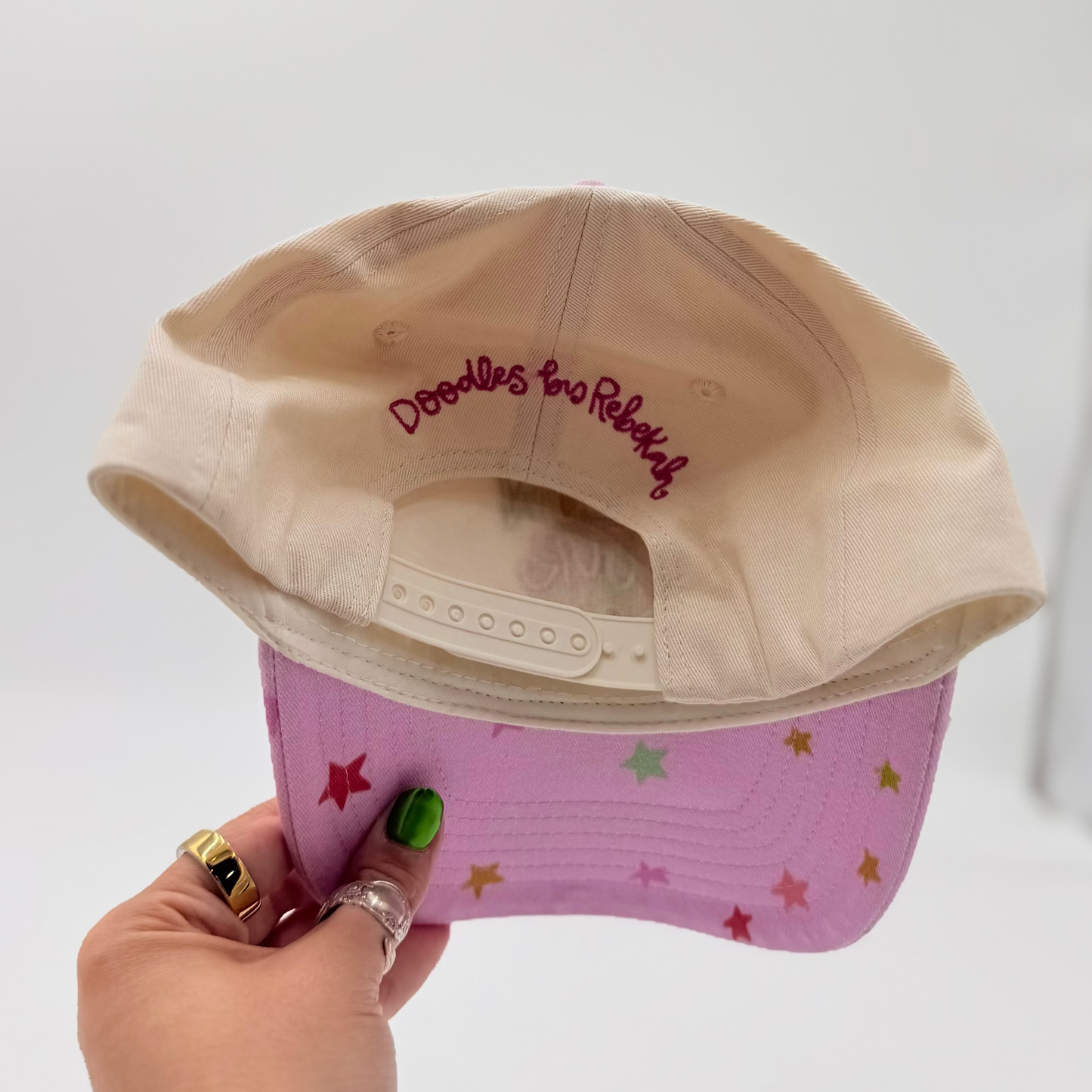 Follow Your Dreams Embroidered Hat With Decorative Bill