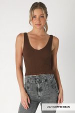 Nikibiki V-Neck Ribbed Crop Top