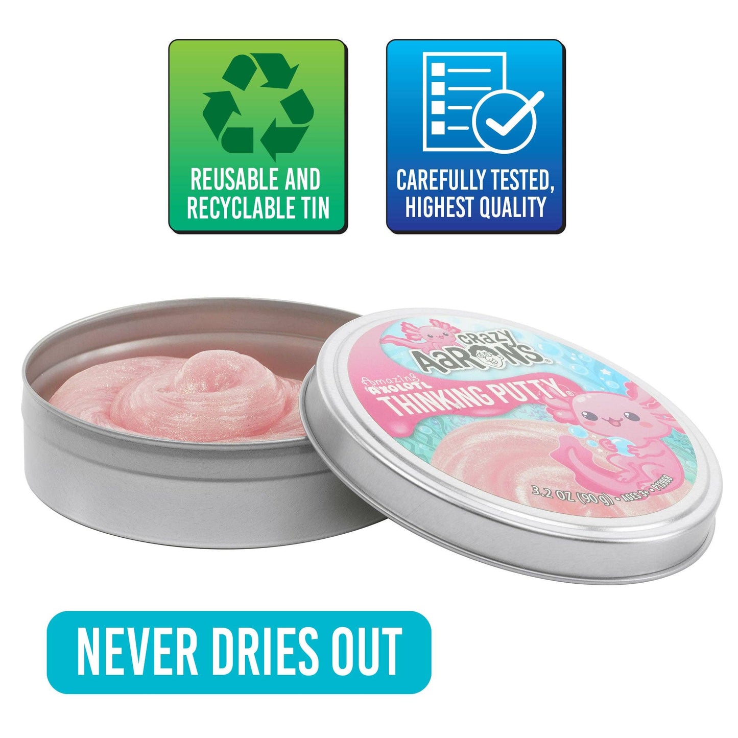 Amazing Axolotl | Trendsetters - Crazy Aaron's Thinking Putty
