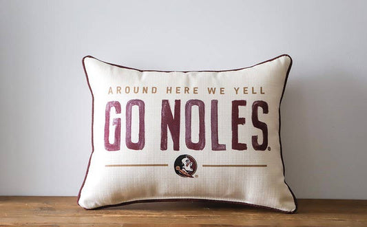 Florida State Around Here Piped Pillow