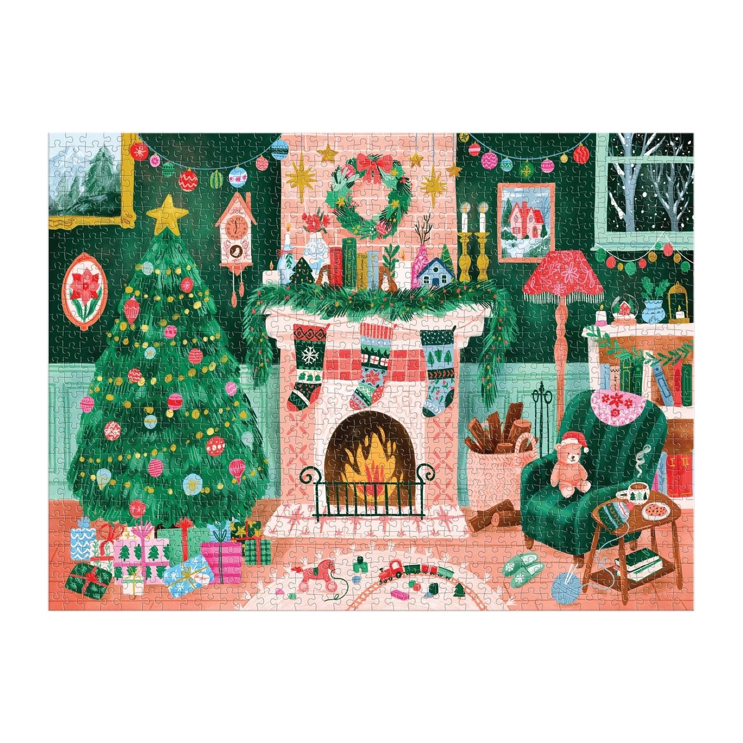 Cozy by the Fireplace 1000 Piece Puzzle