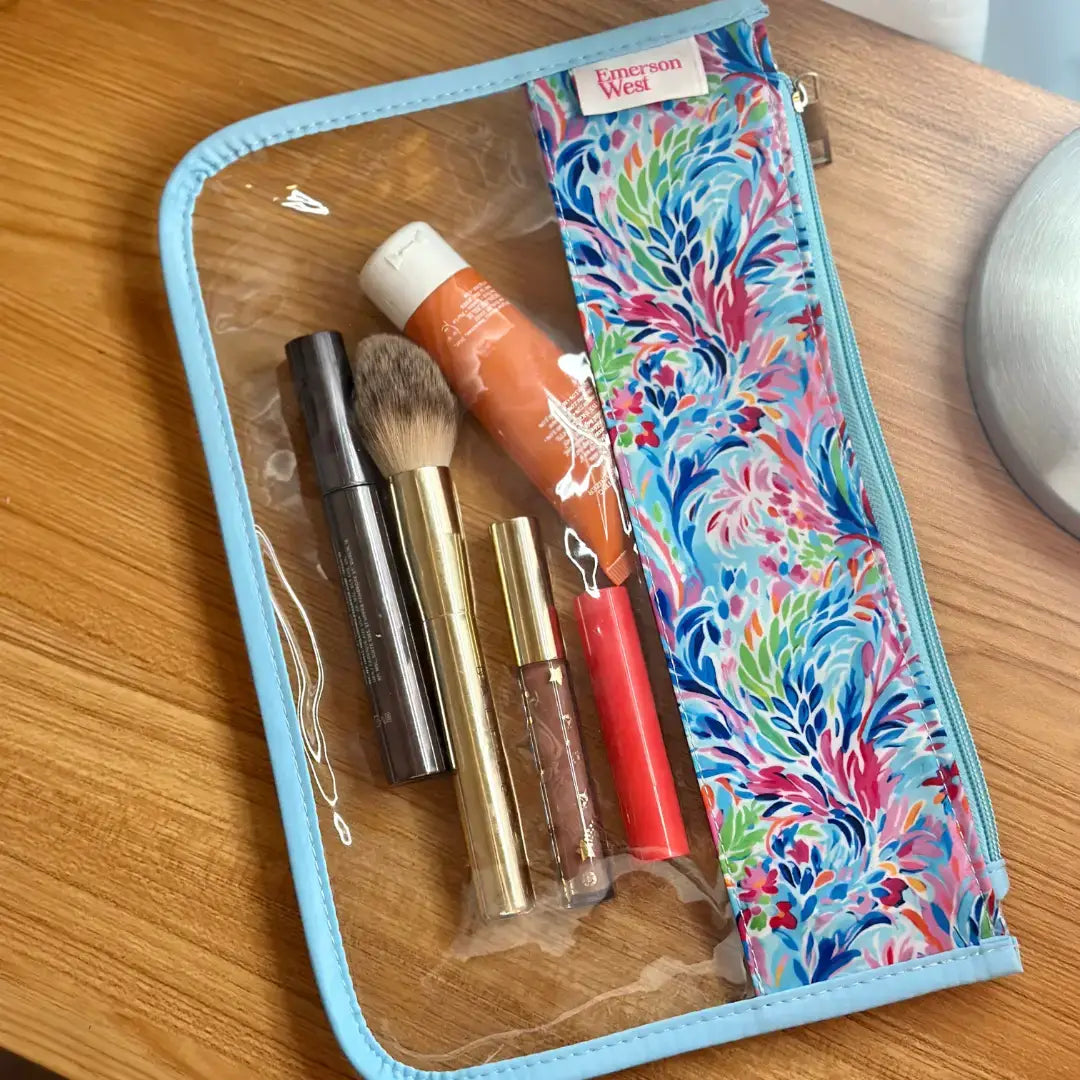 Perfect Pouch™ – Clear PVC Zippered Pouch with Personalization