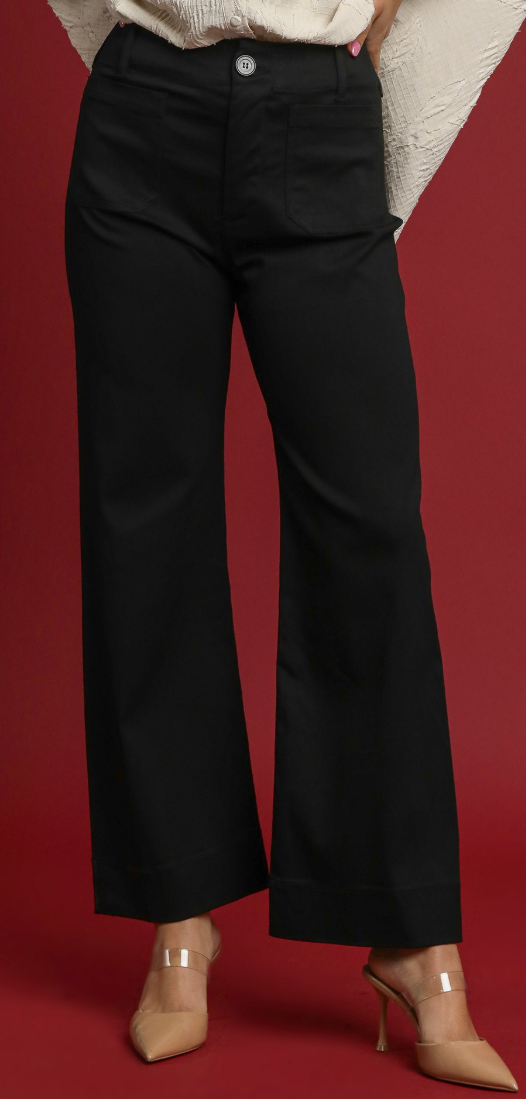 Front Pocket Wide Leg Pant