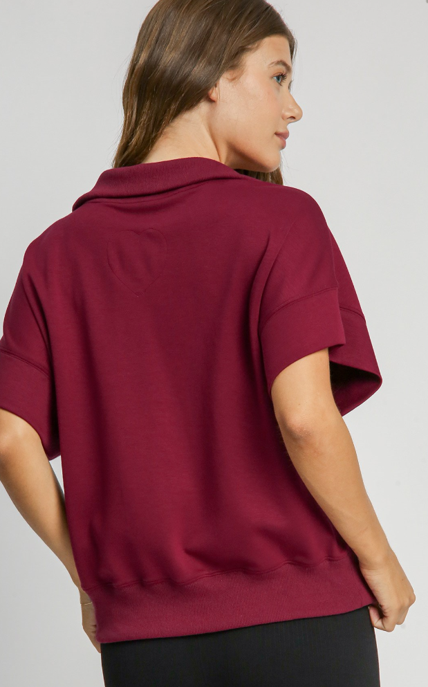 Buttery Soft 1/2 Zip Dolman Sleeve Sweatshirt