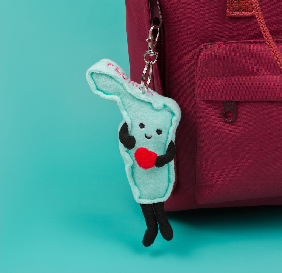 Florida Plush Bag Charm | Plush Keychain | Mini Stuffs