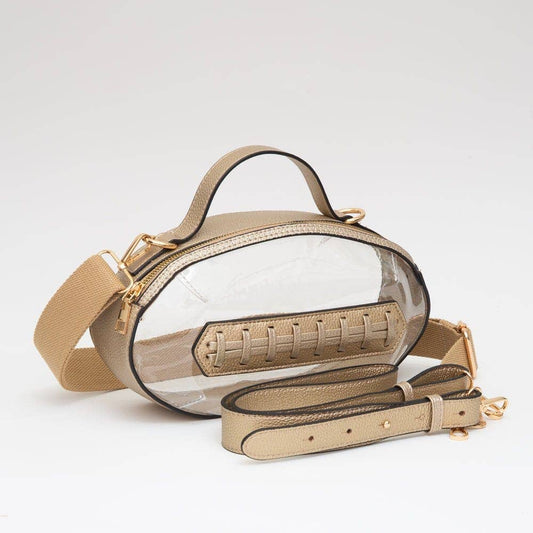 Clear Gameday Football Crossbody Bag