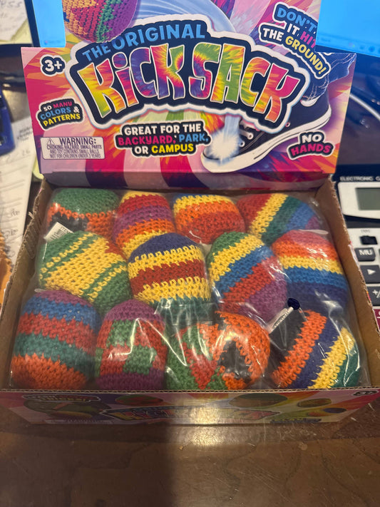 The Original Kick Sack Foot Bag Rainbow Knit Kick Sack Foot 