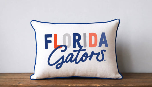Collegiate Tones Florida Piped Pillow