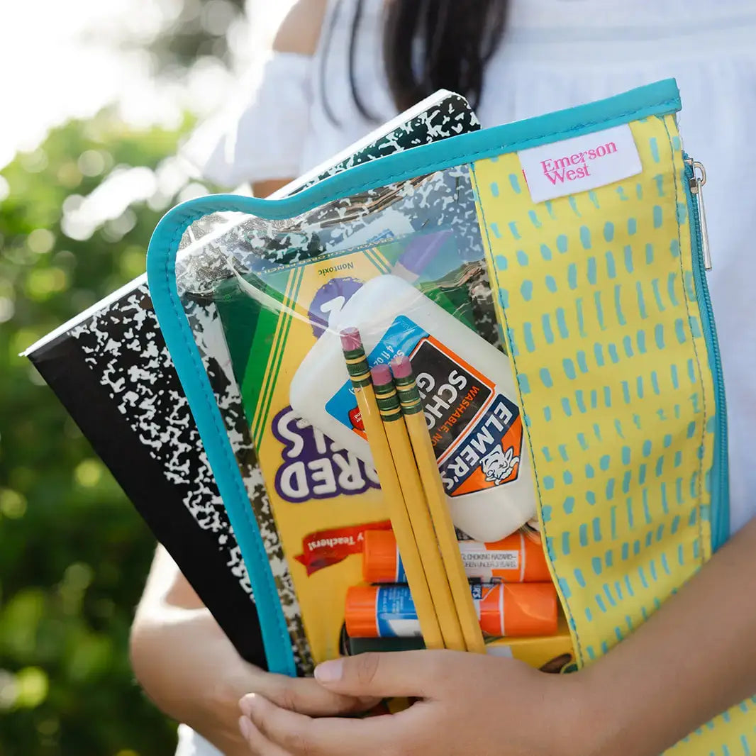 Perfect Pouch™ – Clear PVC Zippered Pouch with Personalization