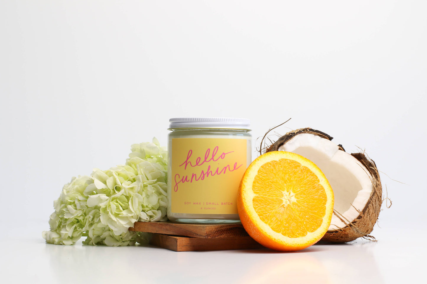 Hello Sunshine: 8 oz Soy Wax - Small Batch Candles