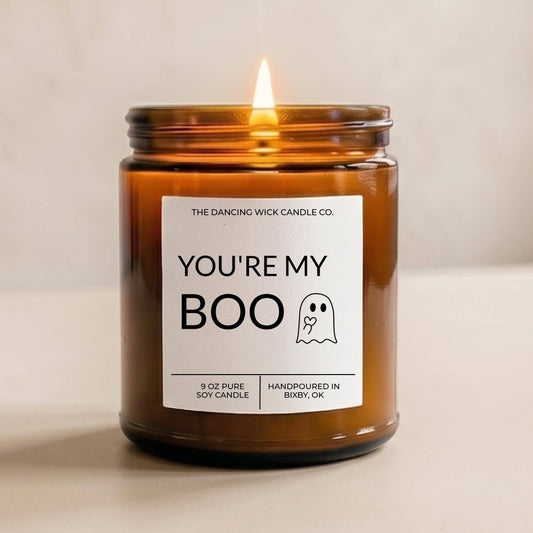 You’re My Boo Halloween Ghost Candle