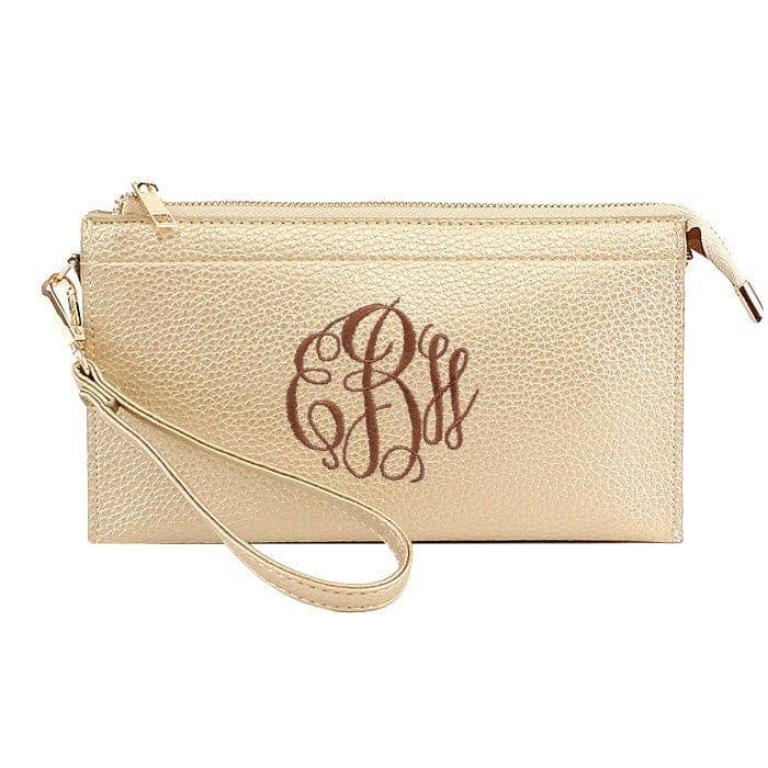 Jaylene Three Compartments Crossbody Bag with Personalization