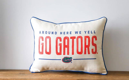 Florida Around Here Piped Pillow