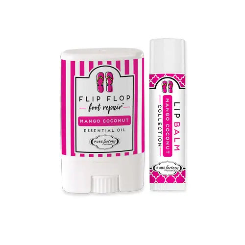 Mini Flip Flop Foot & Lip Balm Set