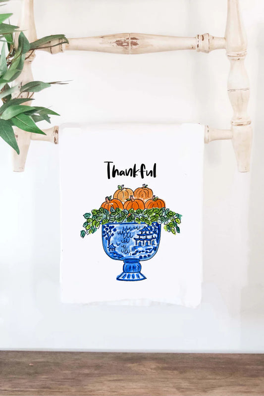 Fall Topiary Cotton Tea Towel