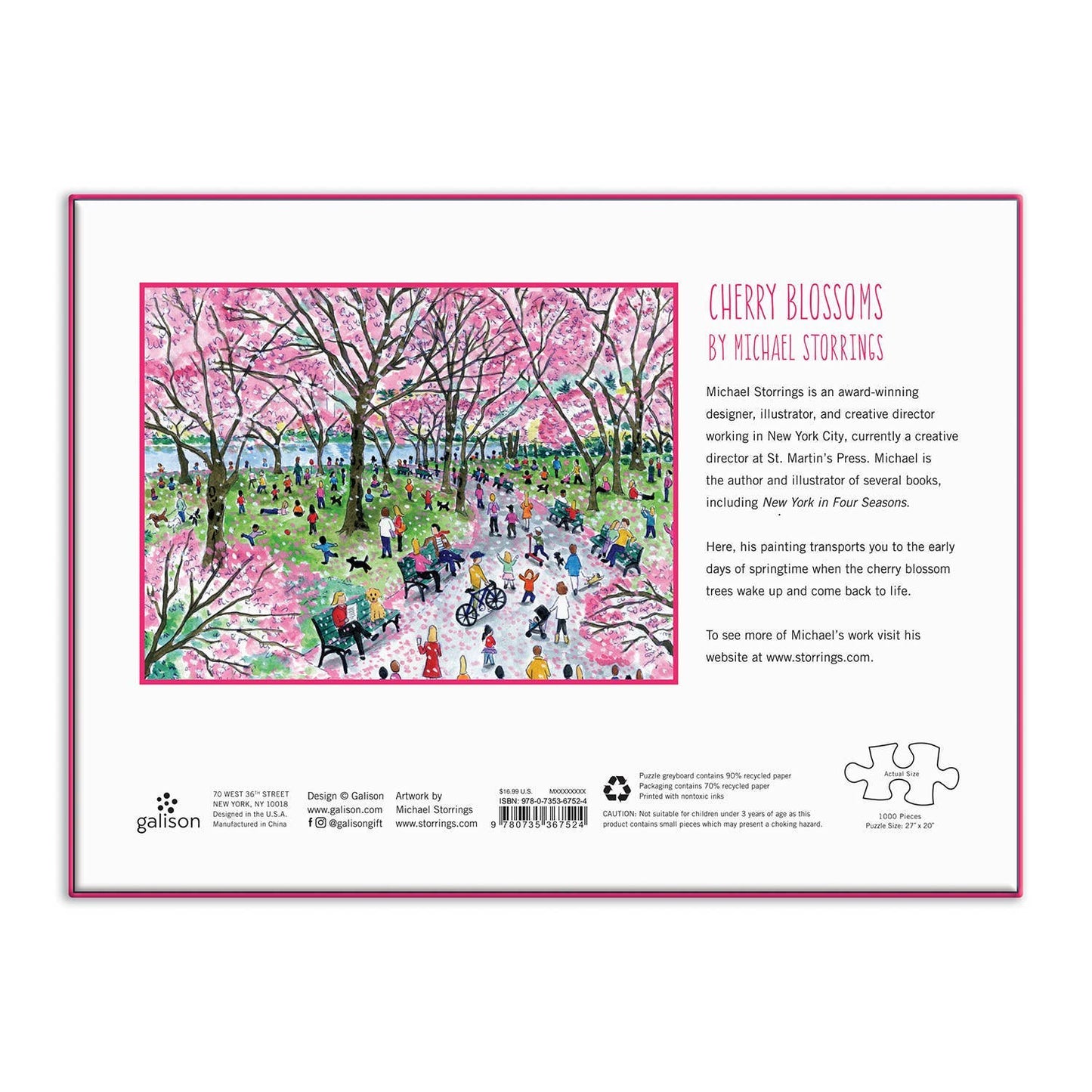 Michael Storrings Cherry Blossoms 1000 Piece Puzzle