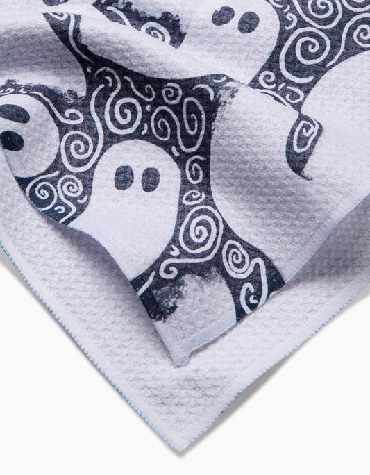 Swirling Ghosts Tea Towel by Geometry