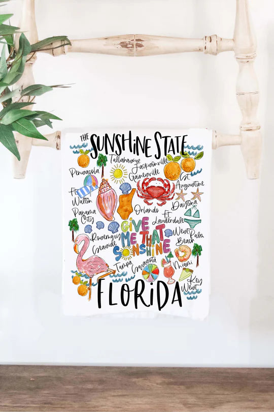 Florida Cotton Tea Towel