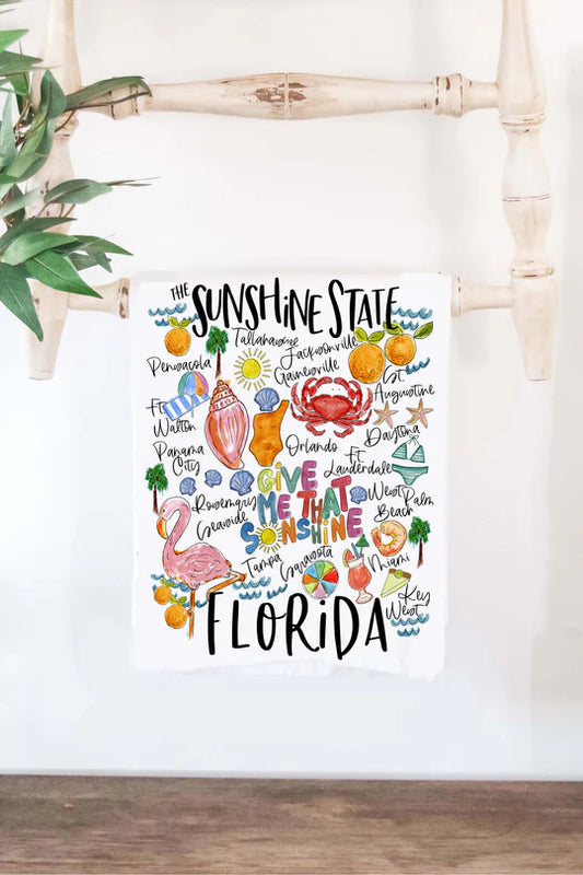 Florida Cotton Tea Towel